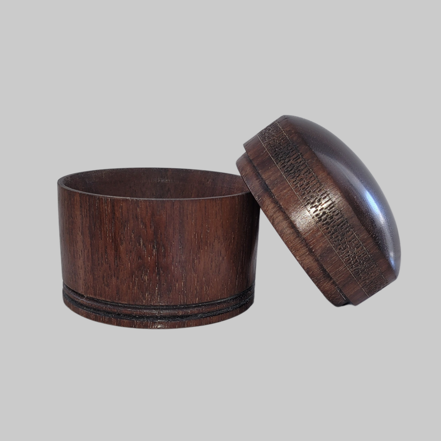 Handcrafted American Black Walnut Ring Box for Weddings