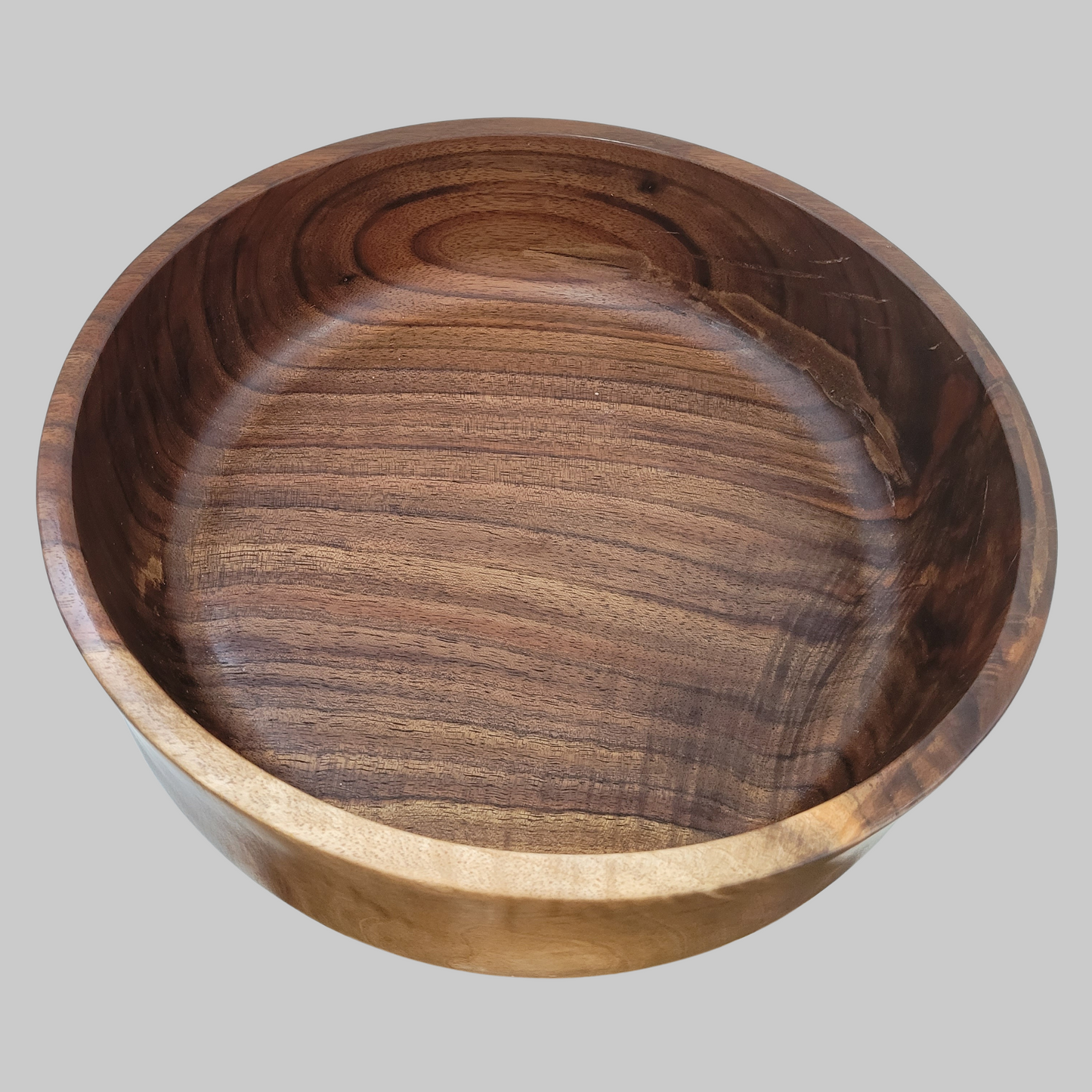 Mimosa Wood Bowl – 12" Diameter x 3 ½" Height