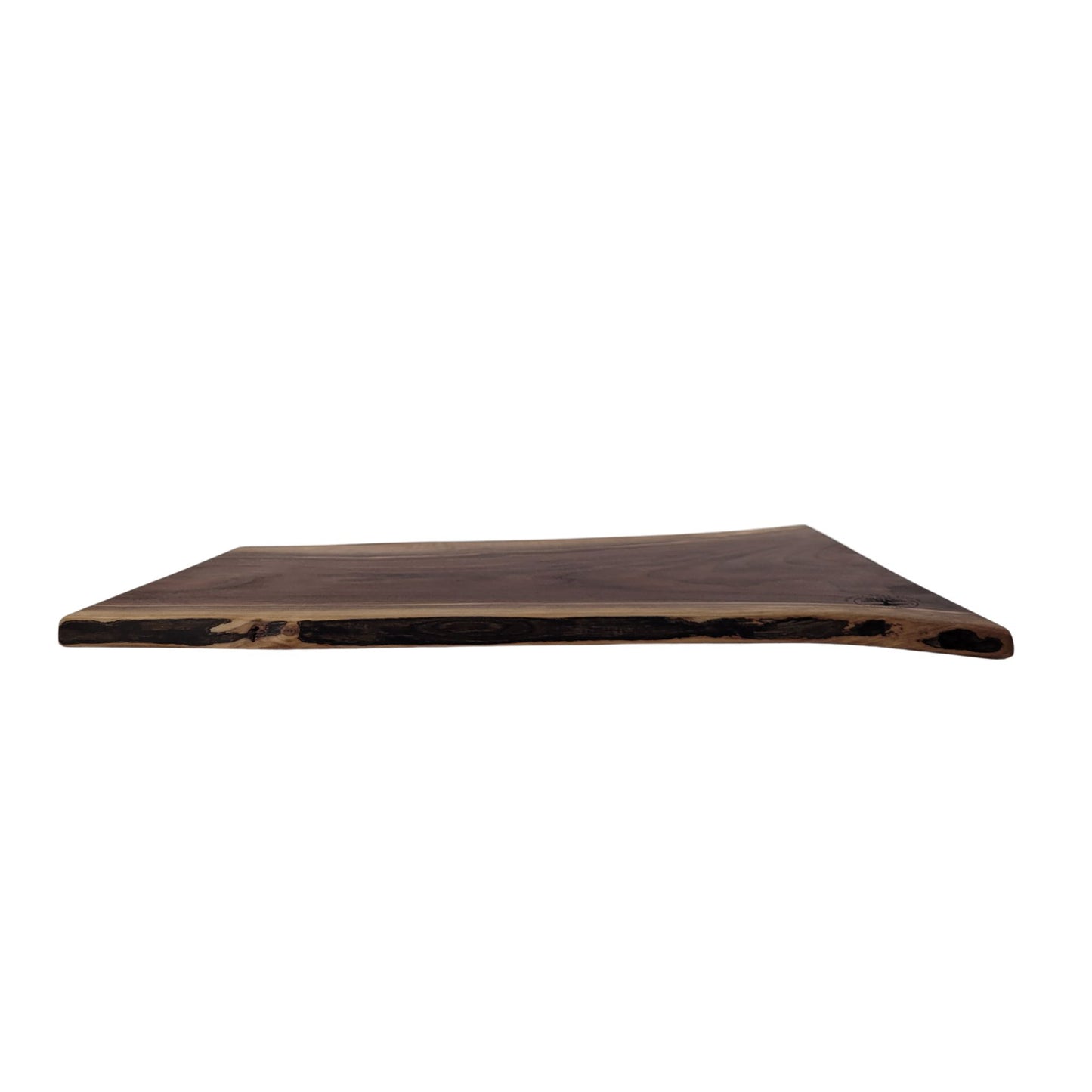 Double Live Edge Black Walnut Wood Cutting & Charcuterie Board -23 1⁄4 Long x 18½ Wide 3⁄4 Thick