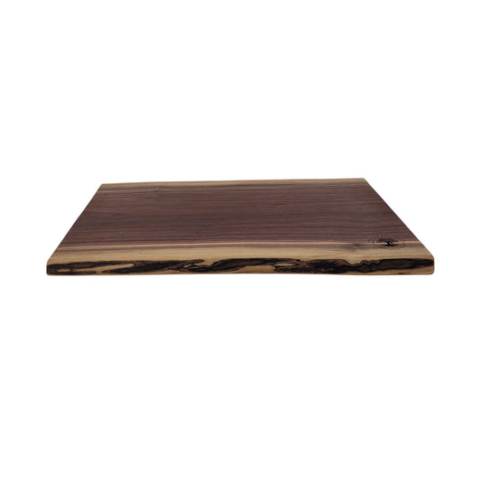 Double Live Edge Black Walnut Wood Cutting & Charcuterie Board - 20 Long x 13 3⁄4 Wide ½ Thick