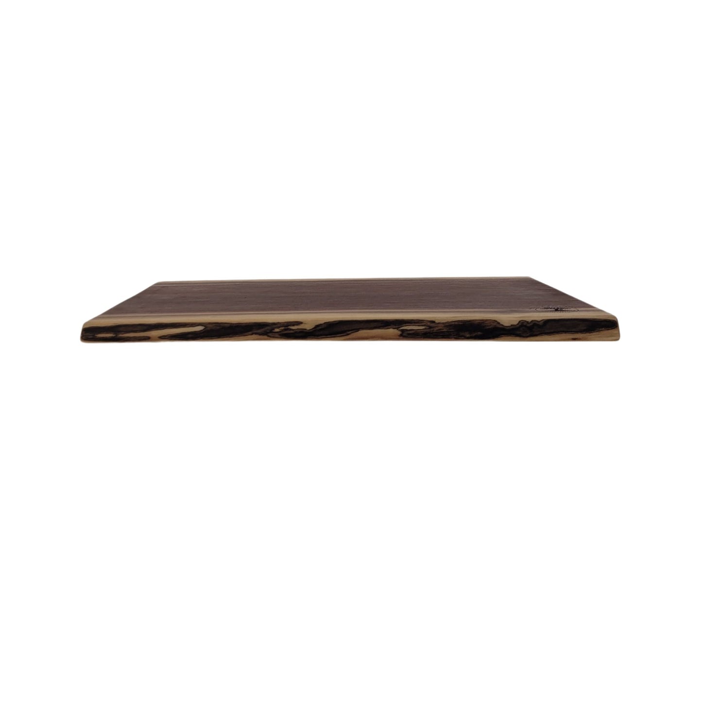 Double Live Edge Black Walnut Wood Cutting & Charcuterie Board - 20 Long x 13 3⁄4 Wide ½ Thick