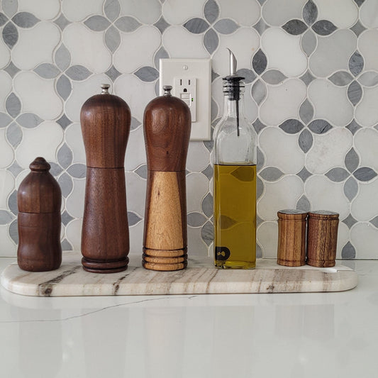 Hand-Turned American Black Walnut Salt and Pepper Shaker Set