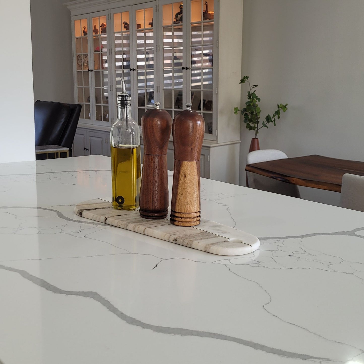 Hand-Turned American Black Walnut Salt and Pepper Shaker Set
