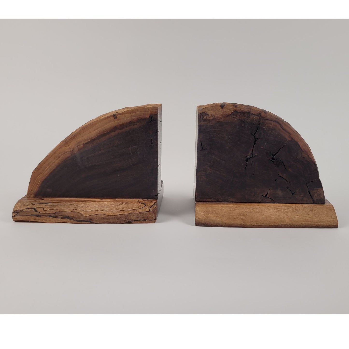 Live Edge Black Walnut Bookends 6" x 8"