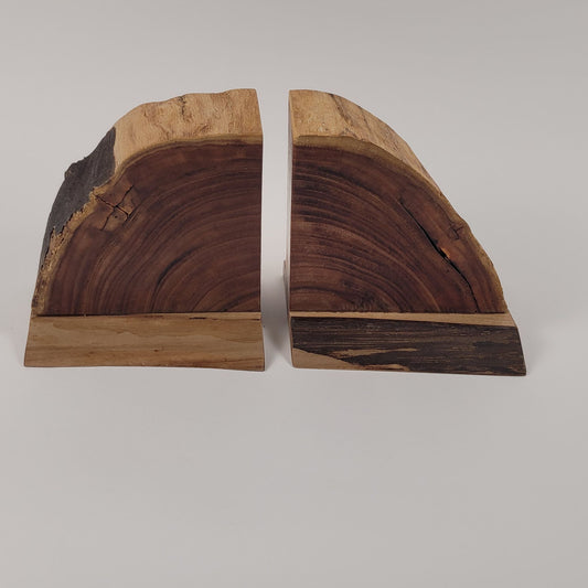Live Edge Black Walnut Bookends 7" x 7"