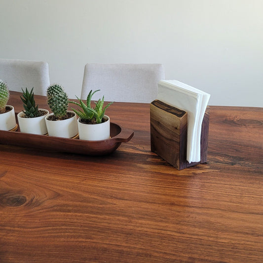 Live Edge Black Walnut Napkin Holder