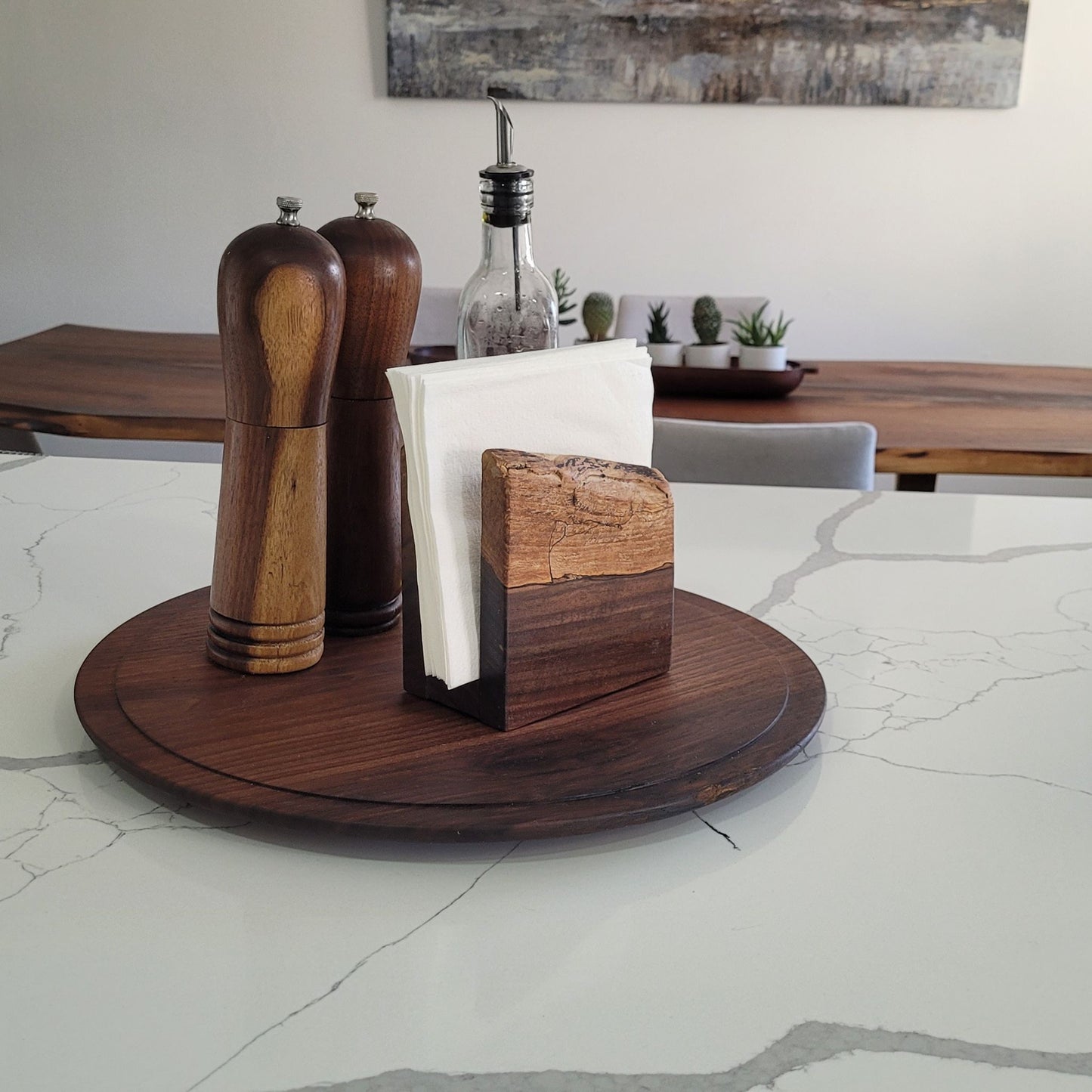 Live Edge Black Walnut Napkin Holder