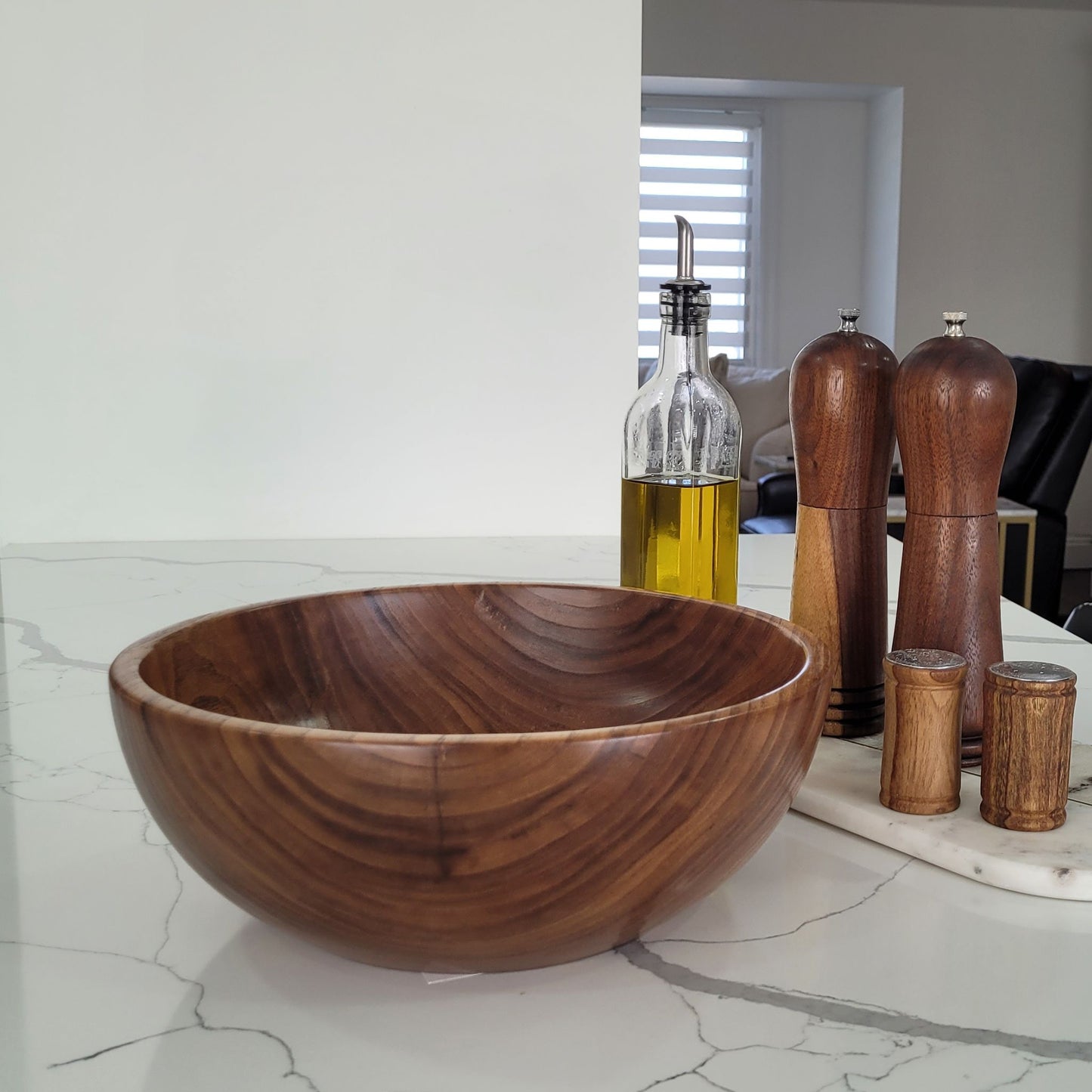 Mimosa Wood Bowl – 12" Diameter x 4" Height