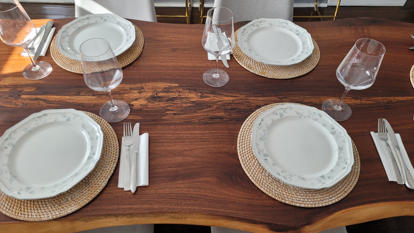 Natural Edge American Black Walnut Table long