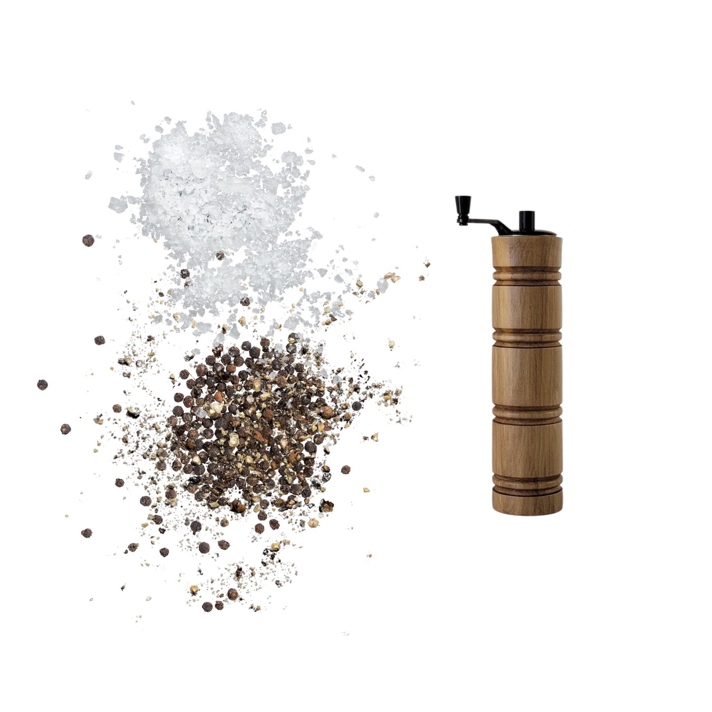 Salt or Pepper Mill Grinder Tupelo Wood – 7 ½" Diameter x 2" Height
