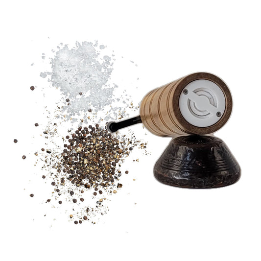 Salt or Pepper Mill Grinder Tupelo Wood – 7 ½" Diameter x 2" Height