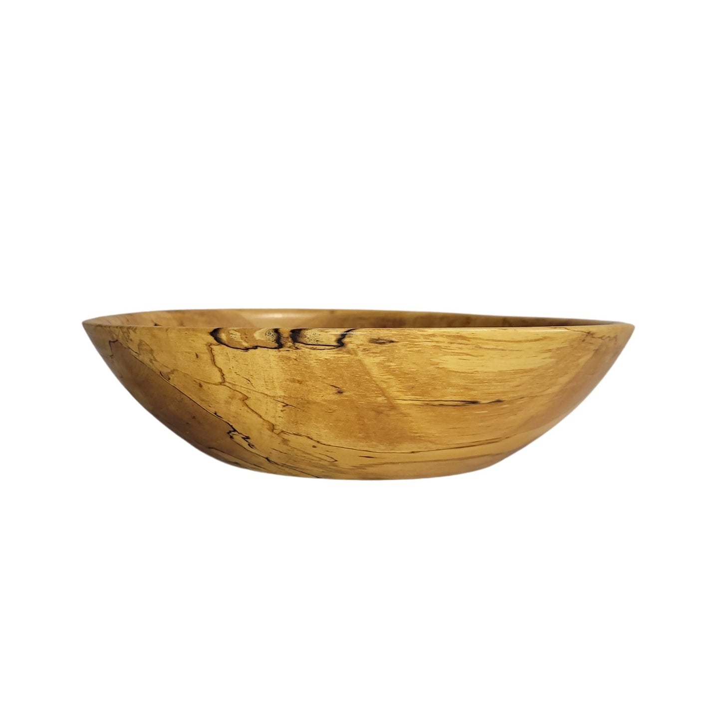 Spalted Birch Wood Bowl – 8 ¼" Diameter x 2" Height