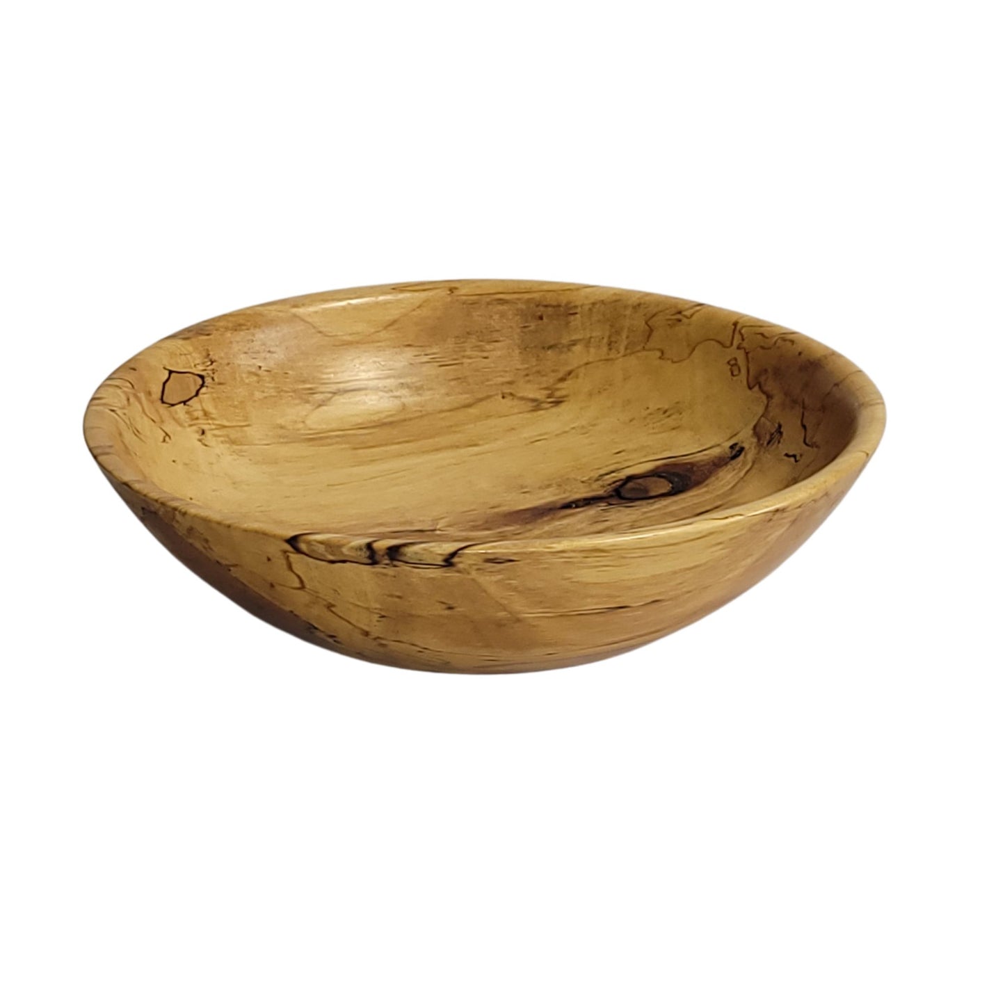 Spalted Birch Wood Bowl – 8 ¼" Diameter x 2" Height