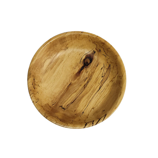 Spalted Birch Wood Bowl – 8 ¼" Diameter x 2" Height