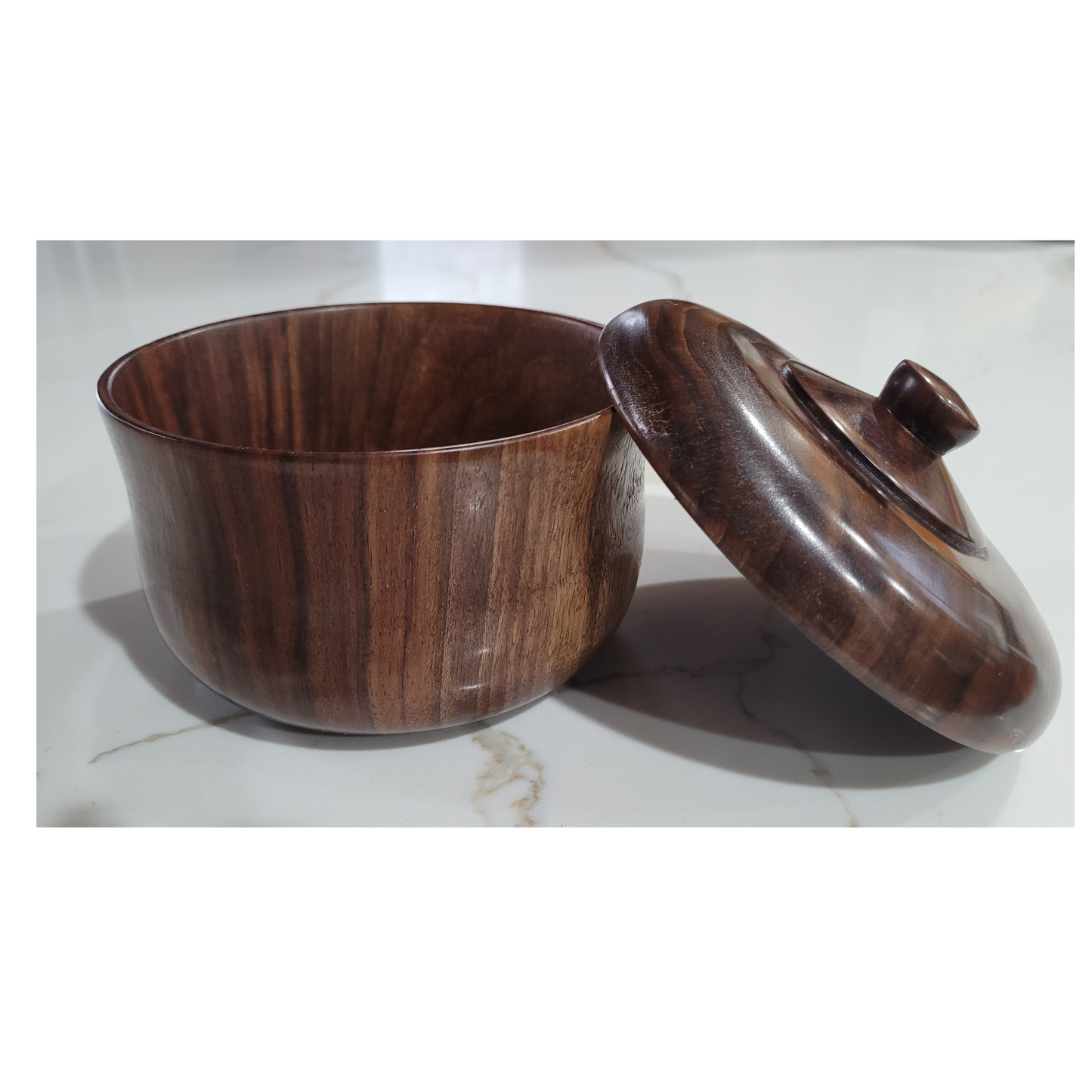 Handcrafted American Black Walnut Jewelry Box with Lid