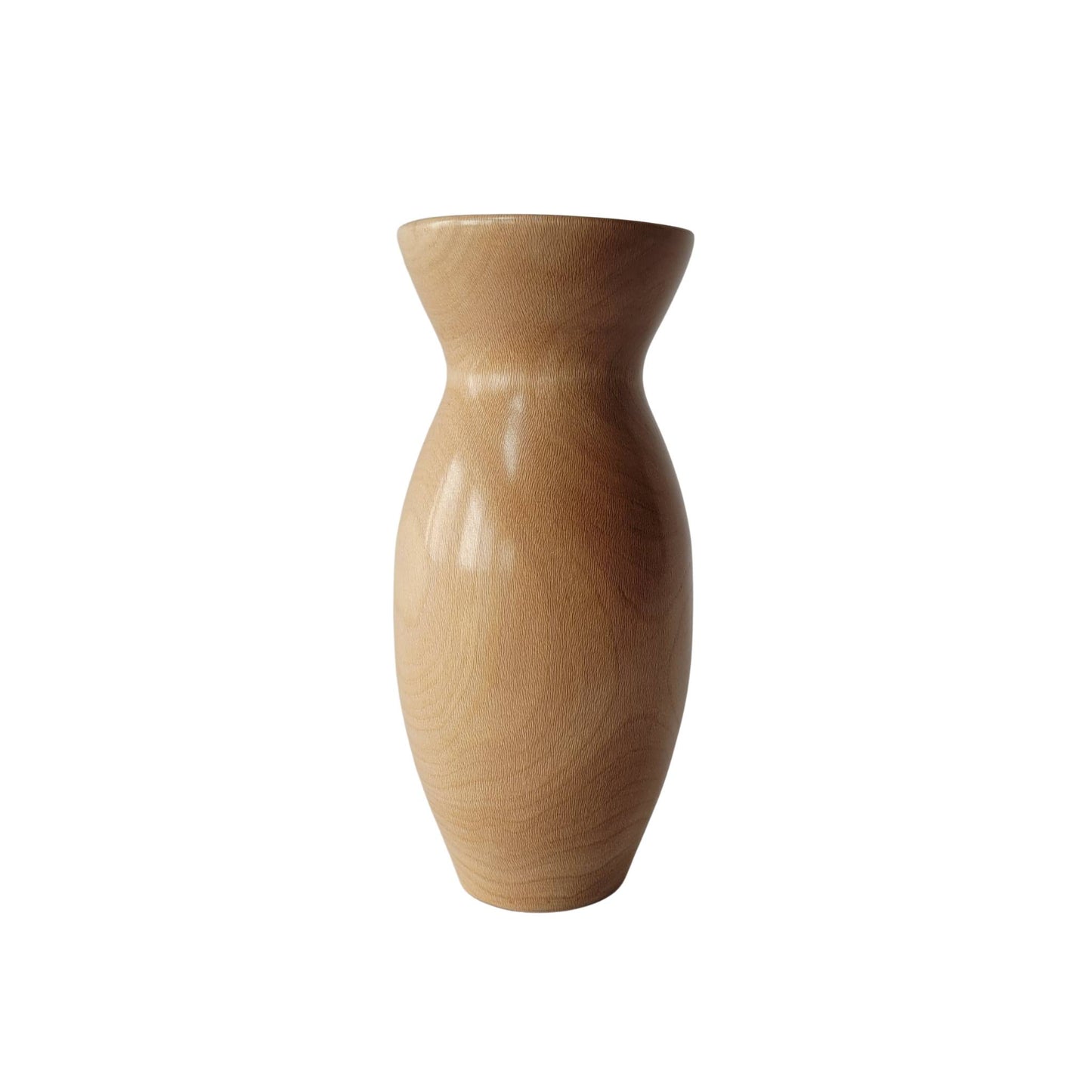 NATURAL FINISH SYCAMORE WOOD VASE