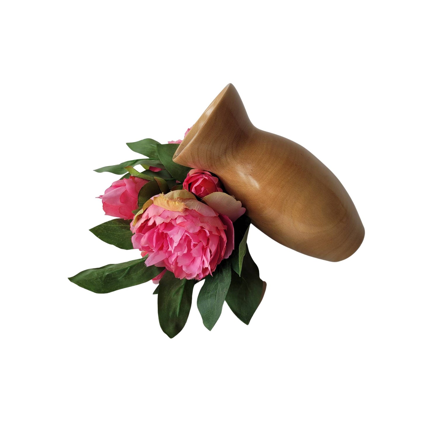 NATURAL FINISH SYCAMORE WOOD VASE