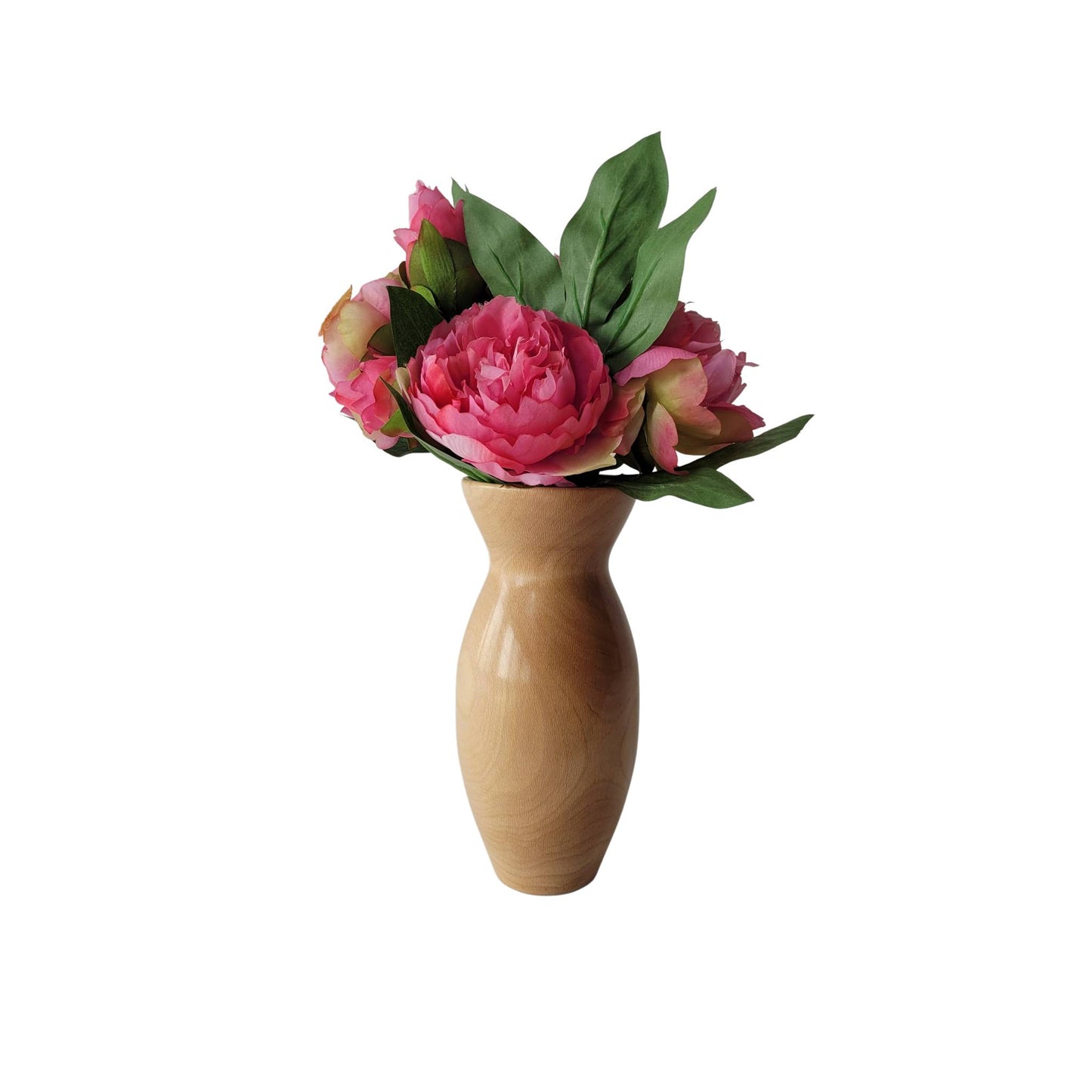 NATURAL FINISH SYCAMORE WOOD VASE