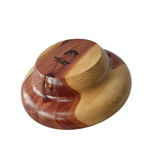 PEDESTAL RED CEDAR BOWL