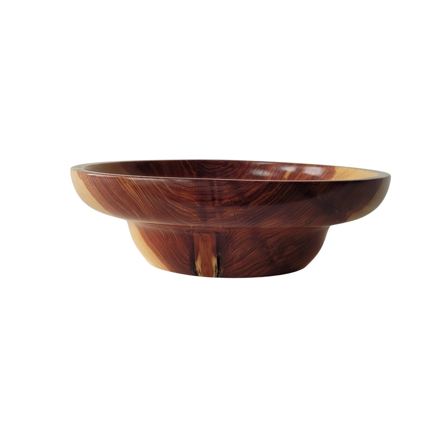 PEDESTAL RED CEDAR BOWL
