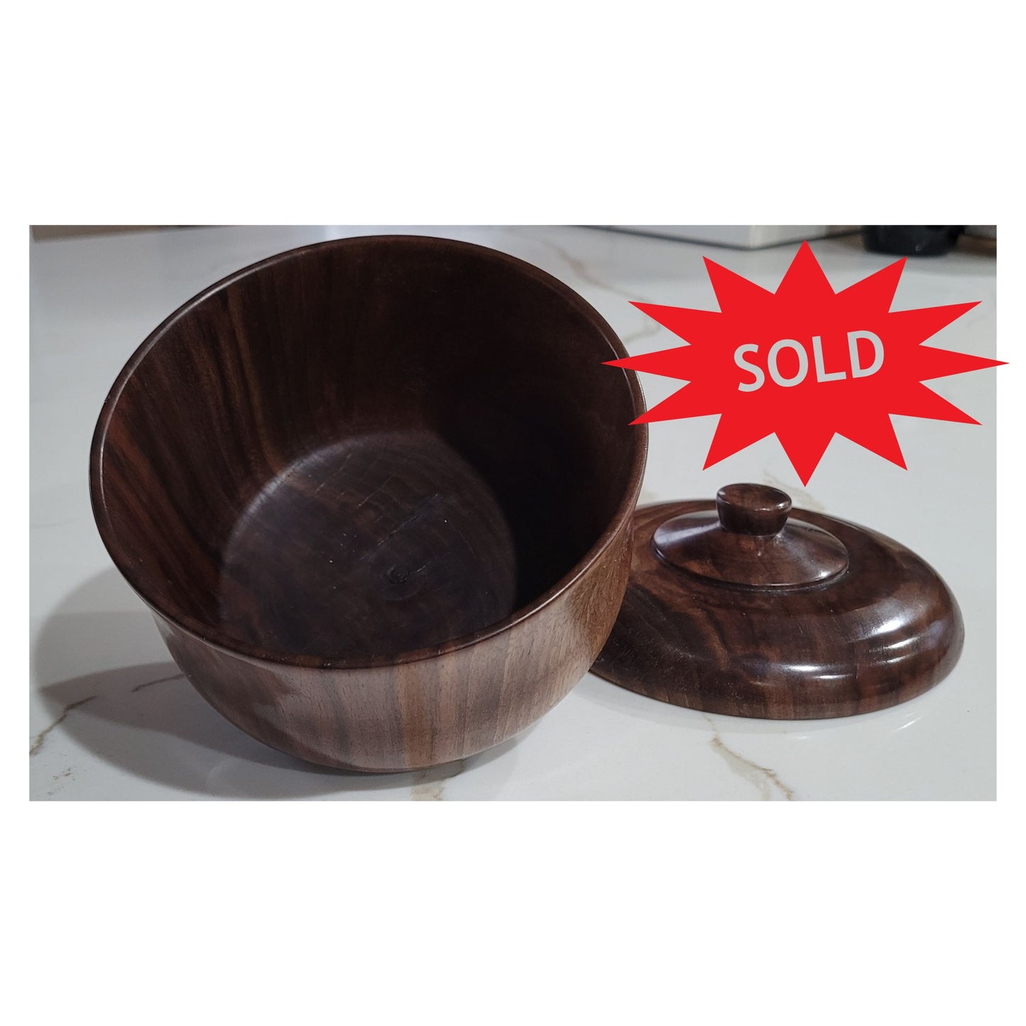 Handcrafted American Black Walnut Jewelry Box with Lid