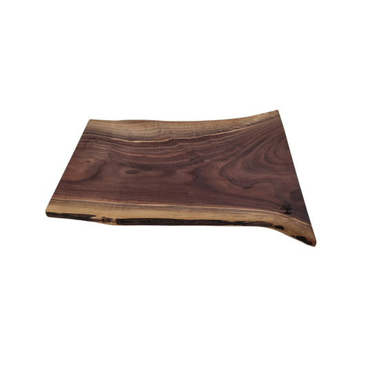 Double Live Edge Black Walnut Wood Cutting & Charcuterie Board -23 1⁄4 Long x 18½ Wide 3⁄4 Thick