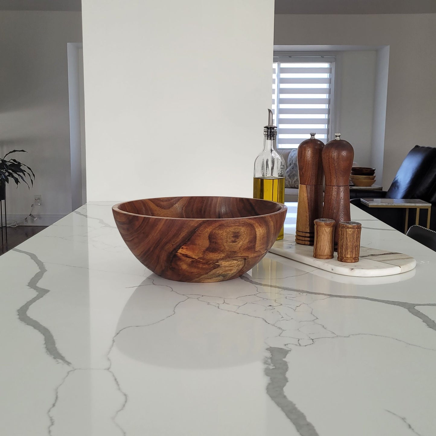 Mimosa Wood Bowl – 13" Diameter x 5" Height