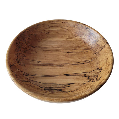 Spalted Birch Wood Bowl – 12 ½" Diameter x 3" Height