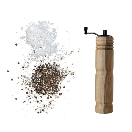 Salt or Pepper Mill Grinder Tupelo Wood – 8" Diameter x 2" Height